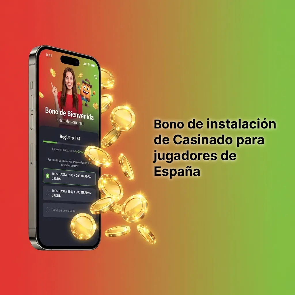 Banner promocional de Casinado: bono 100% hasta 500 € y 200 tiradas gratis para nuevos jugadores de España