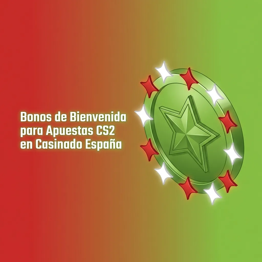 Casinado welcome bonus banner showing 100% up to 500€ plus 200 free spins for CS2 betting in Spain
