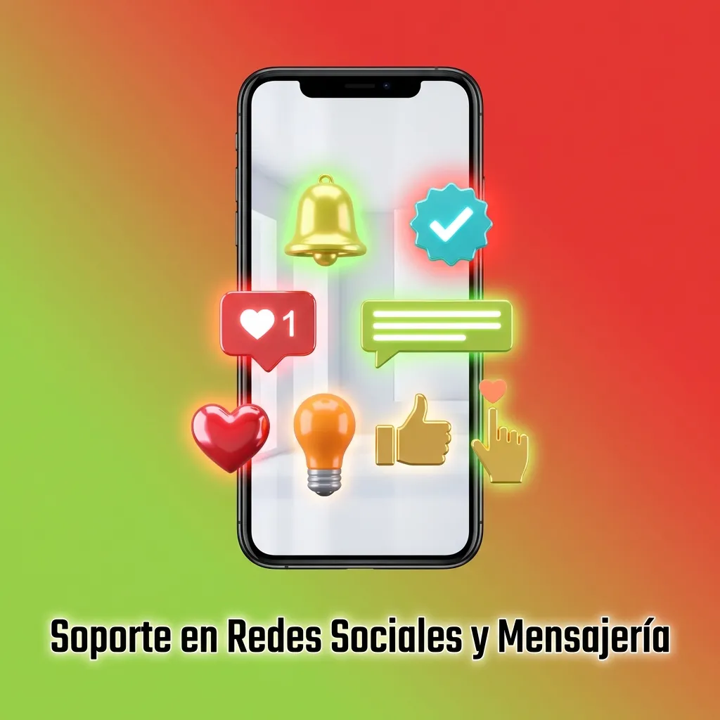 Social media and messaging support options including WhatsApp, Telegram, Facebook Messenger, and Twitter icons