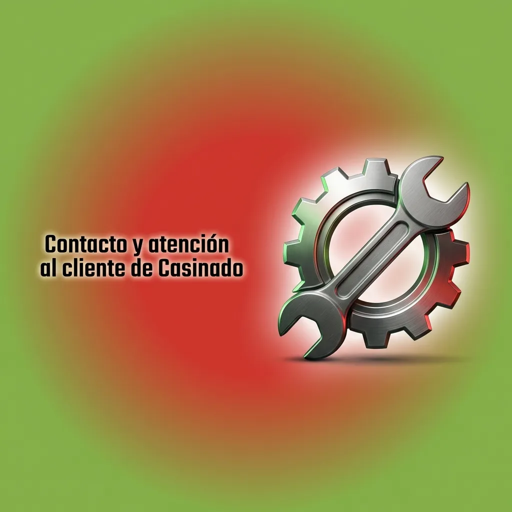 Ilustración de atención al cliente Casinado con iconos de chat en vivo, email, formulario web y sección de ayuda en español