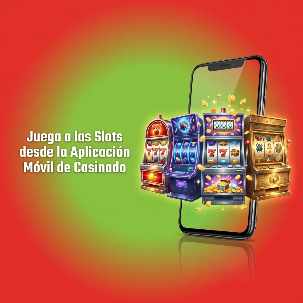 Jugador usando la aplicación móvil de Casinado para jugar slots en smartphone con interfaz optimizada