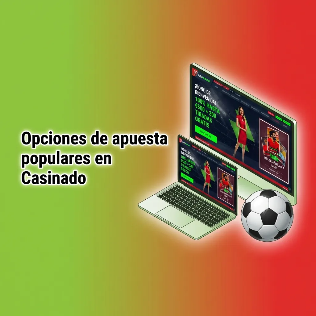 Pantalla de Casinado con opciones de apuestas en directo, pre-partido y combinadas destacadas en una interfaz clara