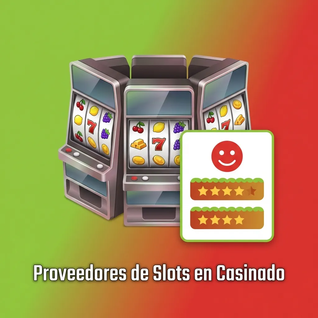 Logos of top slot providers like NetEnt, Pragmatic Play, and Evolution Gaming featured on Casinado platform