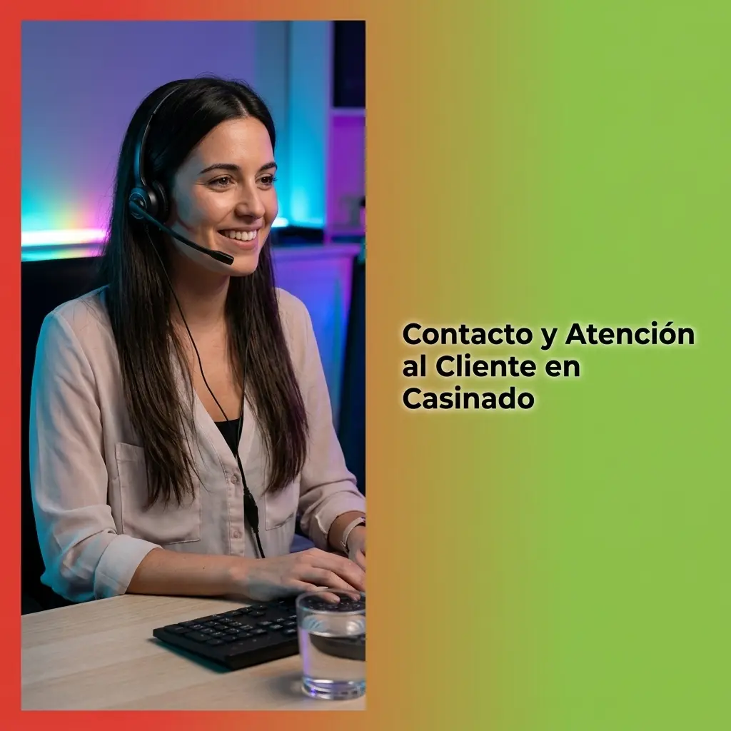 Equipo de atención al cliente de Casinado disponible 24/7 con soporte en español por chat, email y formulario